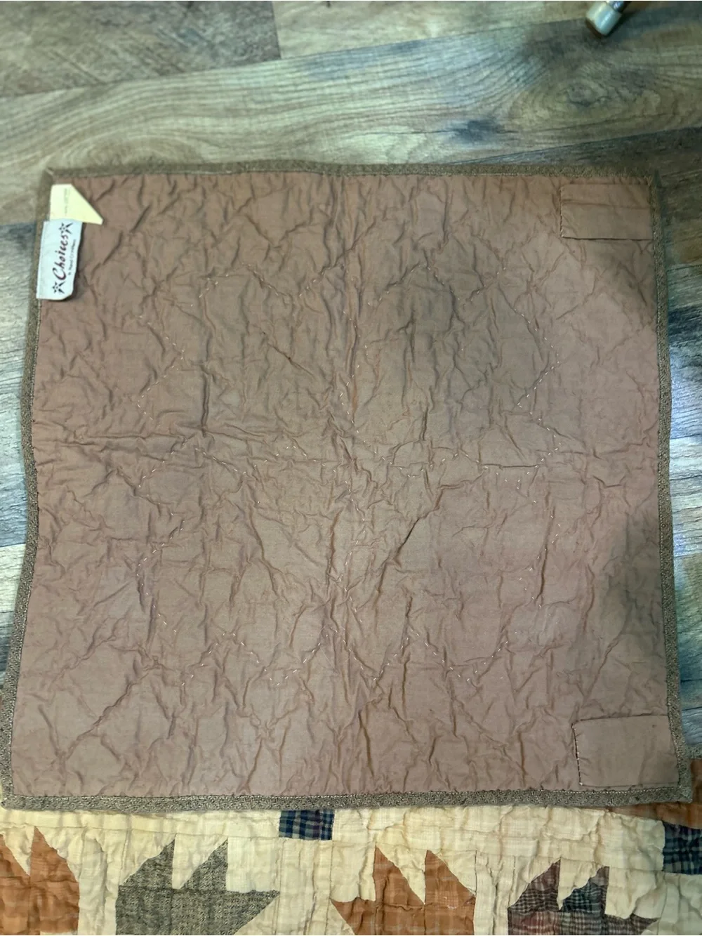 Home Heart Brands Quilted Table Runner & 2 Placemats Set Autumn Leaf Patchwork